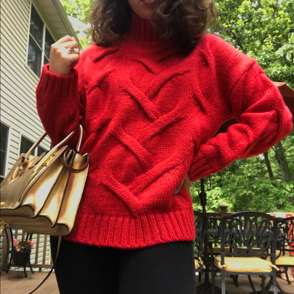 Cozy Red Sweater